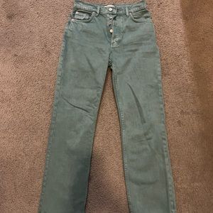 Zara High Rise Straight Jeans Size 2